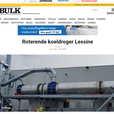 Roterende koeldroger Lessine